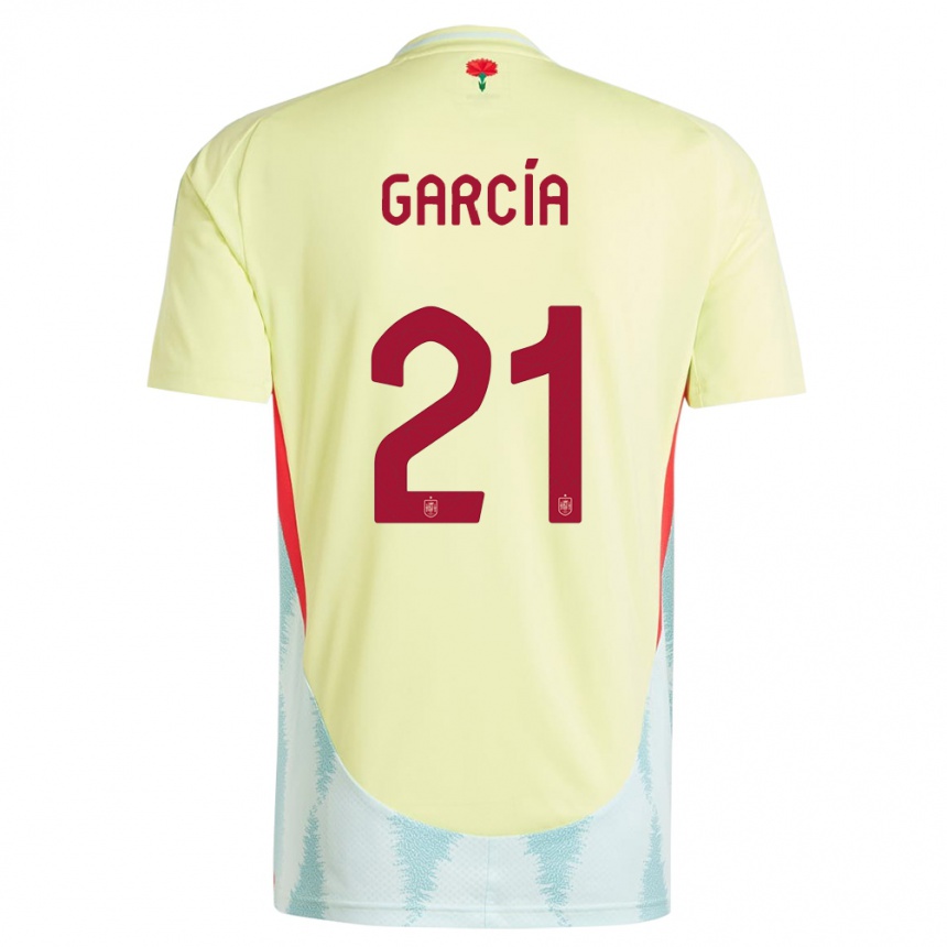 Niño Fútbol Camiseta España Sheila Garcia #21 Amarillo 2ª Equipación 24-26 Argentina