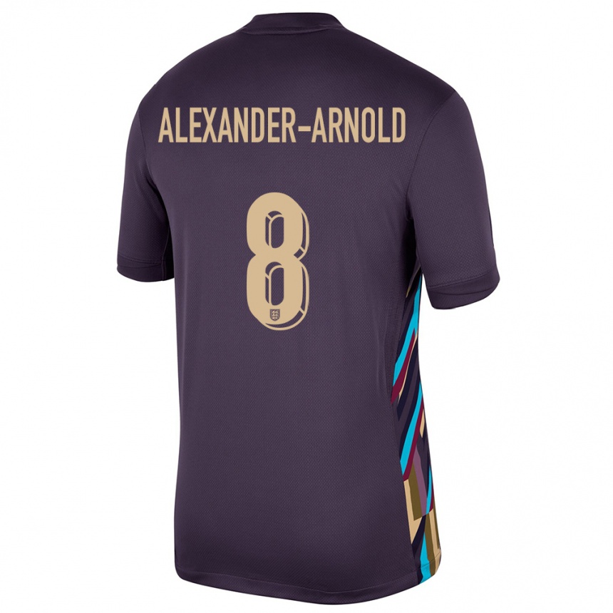 Niño Fútbol Camiseta Inglaterra Trent Alexander-Arnold #8 Pasa Oscura 2ª Equipación 24-26 Argentina