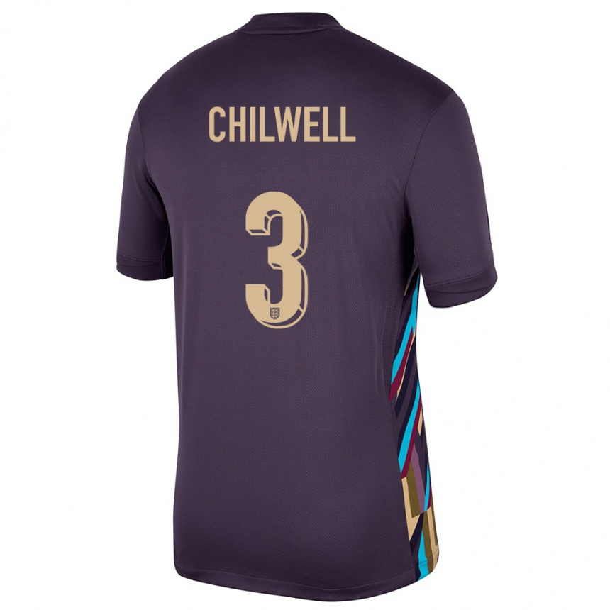 Niño Fútbol Camiseta Inglaterra Ben Chilwell #3 Pasa Oscura 2ª Equipación 24-26 Argentina