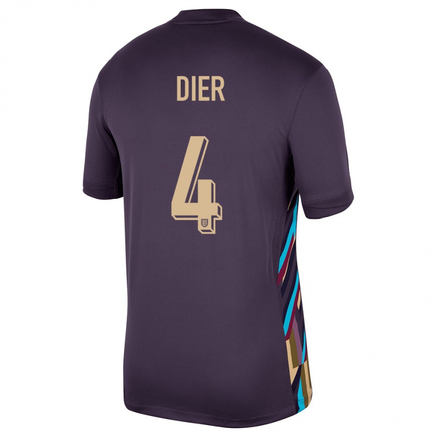 Niño Fútbol Camiseta Inglaterra Eric Dier #4 Pasa Oscura 2ª Equipación 24-26 Argentina