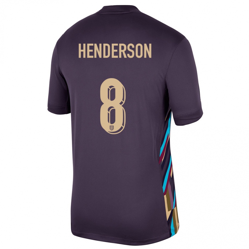 Niño Fútbol Camiseta Inglaterra Jordan Henderson #8 Pasa Oscura 2ª Equipación 24-26 Argentina