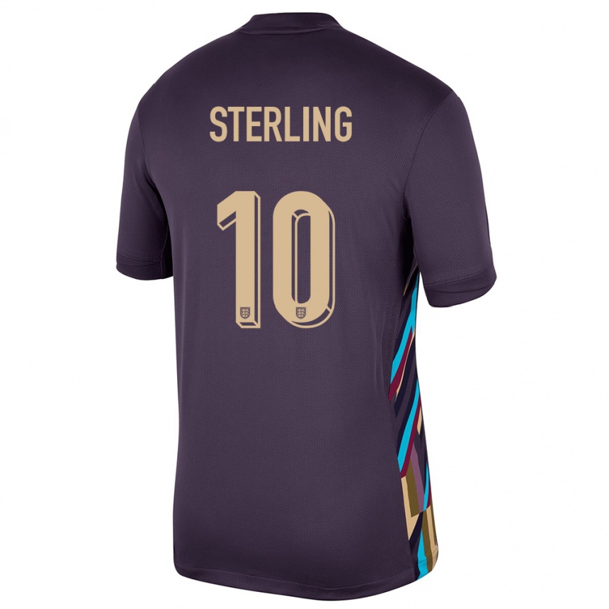 Niño Fútbol Camiseta Inglaterra Raheem Sterling #10 Pasa Oscura 2ª Equipación 24-26 Argentina