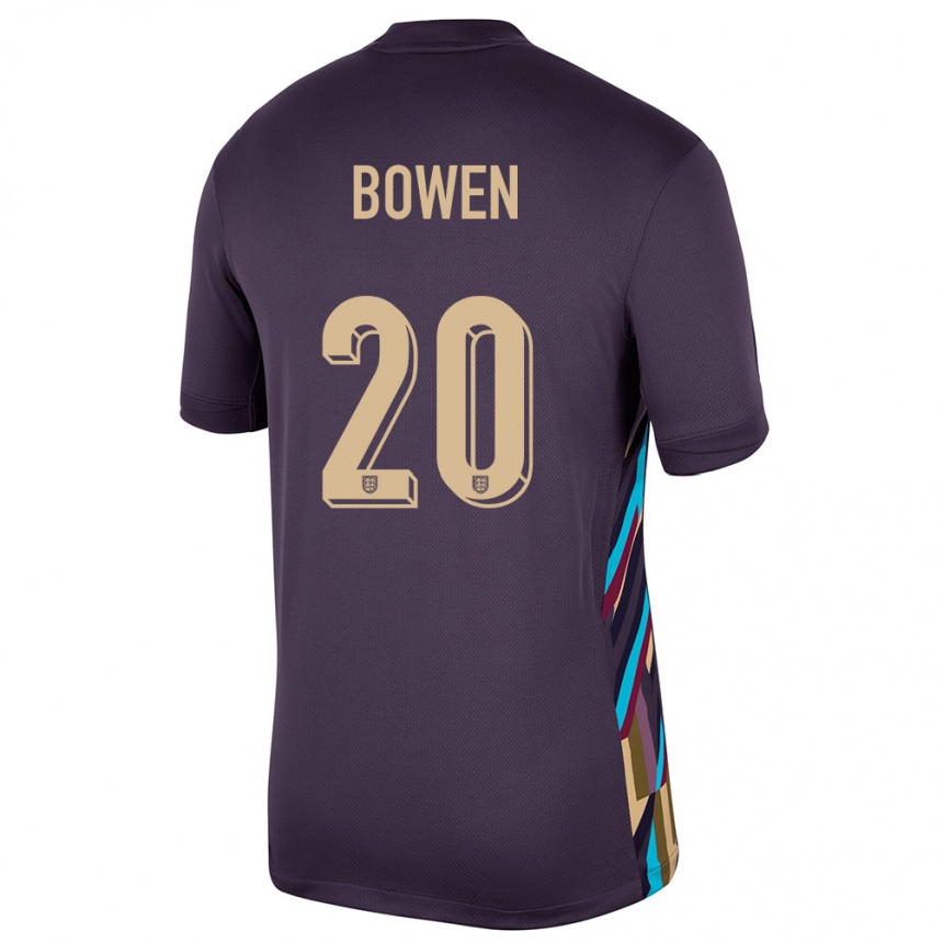 Niño Fútbol Camiseta Inglaterra Jarrod Bowen #20 Pasa Oscura 2ª Equipación 24-26 Argentina