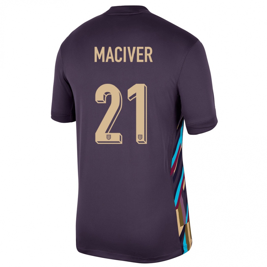 Niño Fútbol Camiseta Inglaterra Sandy Maciver #21 Pasa Oscura 2ª Equipación 24-26 Argentina