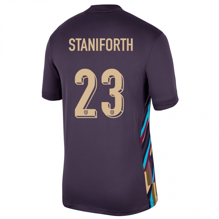 Niño Fútbol Camiseta Inglaterra Lucy Staniforth #23 Pasa Oscura 2ª Equipación 24-26 Argentina