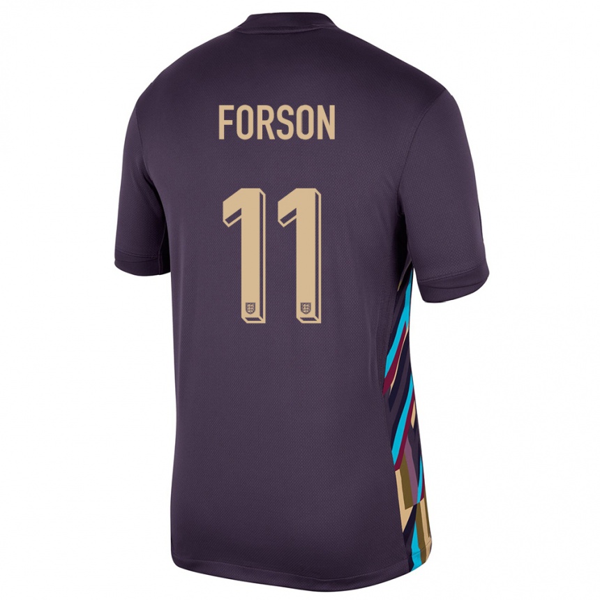 Niño Fútbol Camiseta Inglaterra Omari Forson #11 Pasa Oscura 2ª Equipación 24-26 Argentina