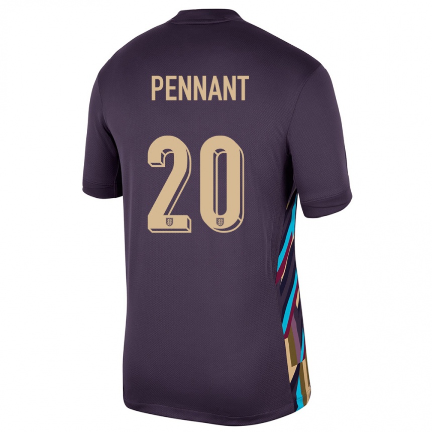 Niño Fútbol Camiseta Inglaterra Kian Pennant #20 Pasa Oscura 2ª Equipación 24-26 Argentina