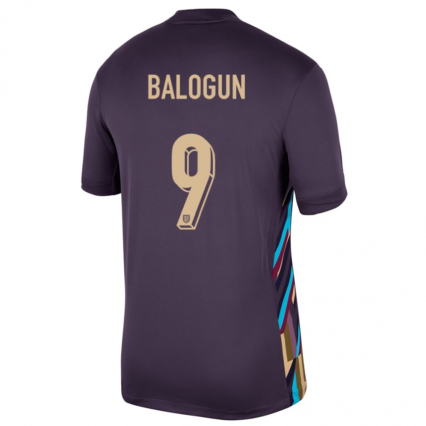 Niño Fútbol Camiseta Inglaterra Folarin Balogun #9 Pasa Oscura 2ª Equipación 24-26 Argentina