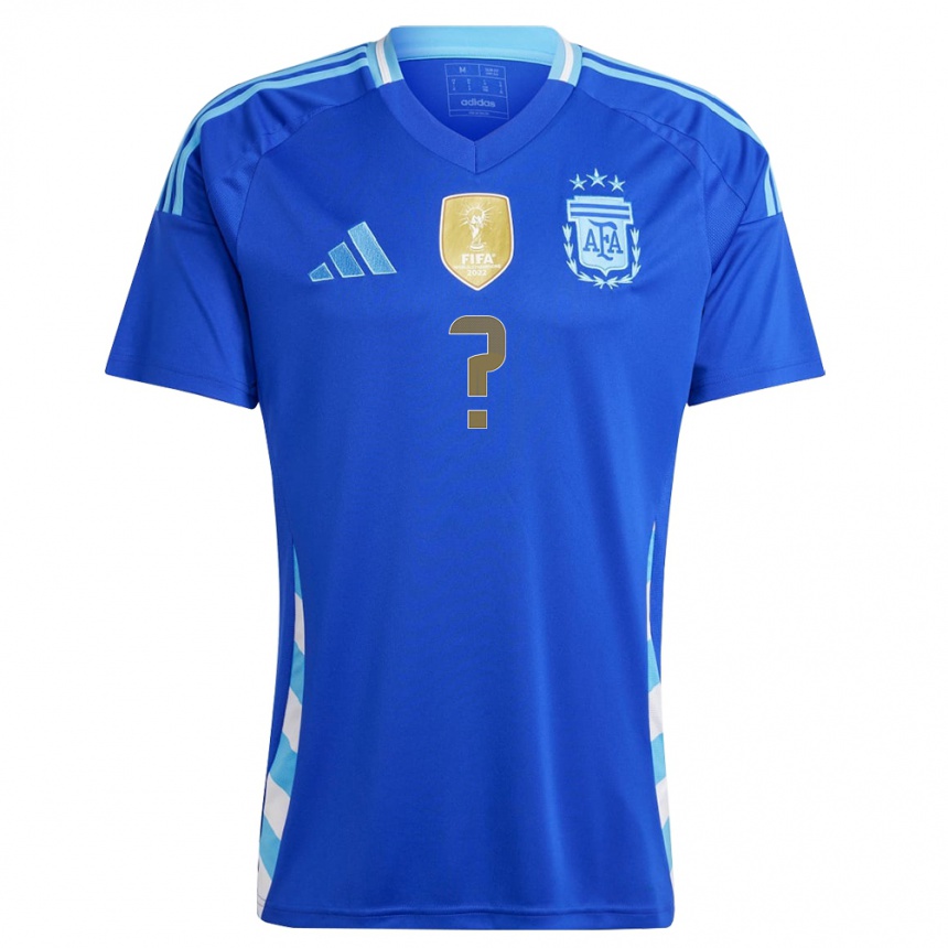 Niño Fútbol Camiseta Argentina Su Nombre #0 Azul 2ª Equipación 24-26 Argentina