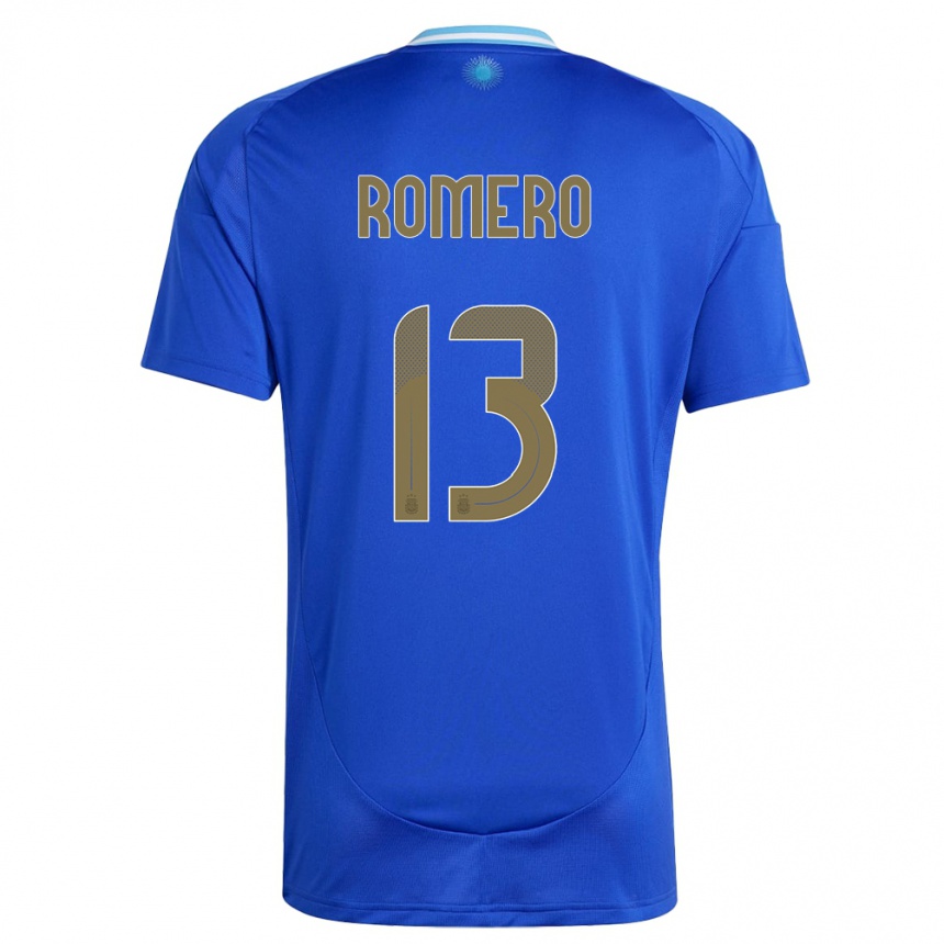 Niño Fútbol Camiseta Argentina Cristian Romero #13 Azul 2ª Equipación 24-26 Argentina