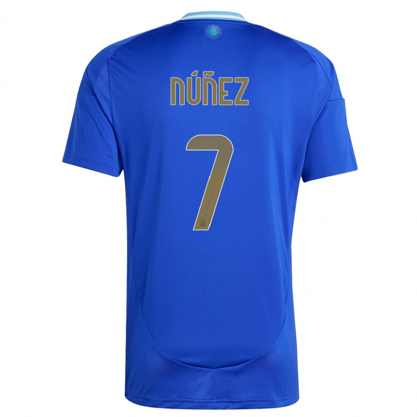 Niño Fútbol Camiseta Argentina Romina Nunez #7 Azul 2ª Equipación 24-26 Argentina