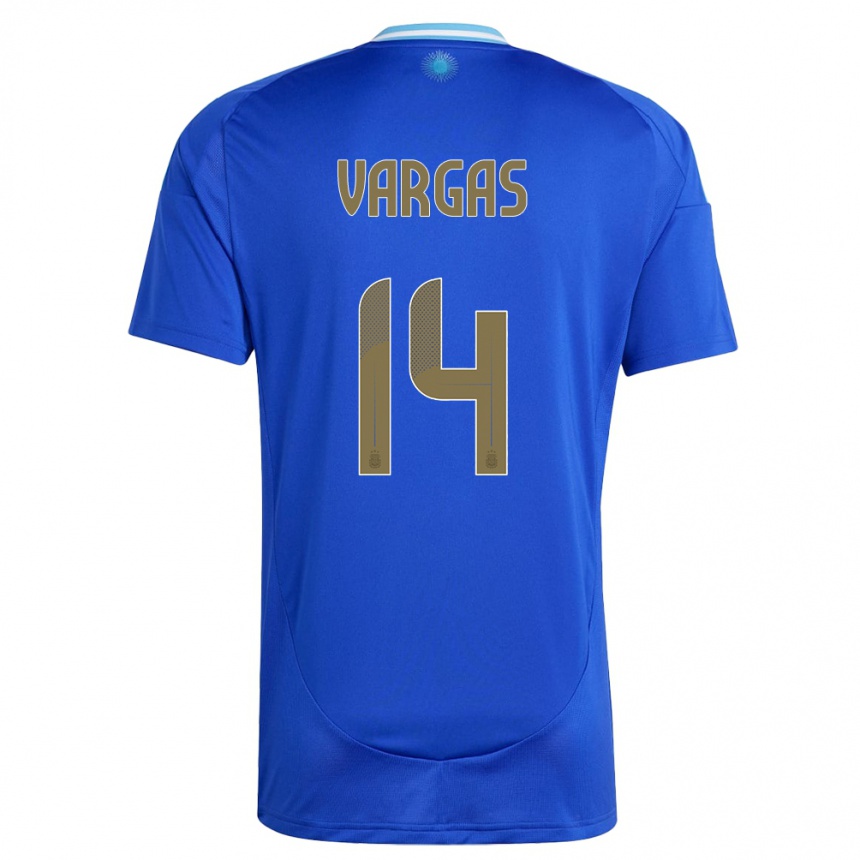 Niño Fútbol Camiseta Argentina Agustina Vargas #14 Azul 2ª Equipación 24-26 Argentina