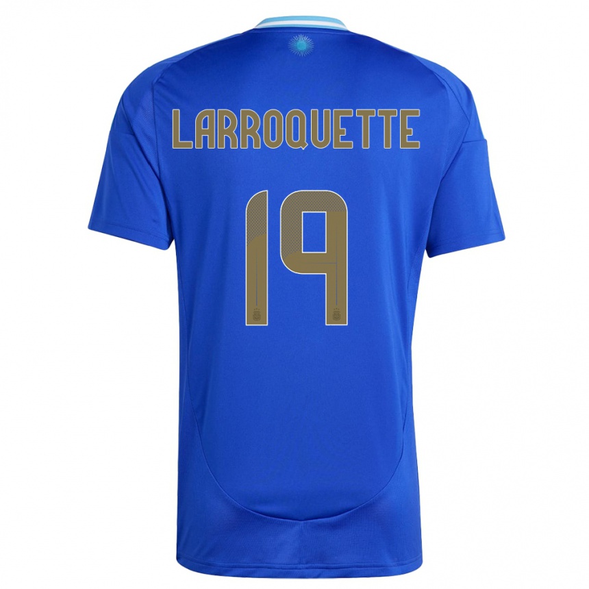 Niño Fútbol Camiseta Argentina Mariana Larroquette #19 Azul 2ª Equipación 24-26 Argentina