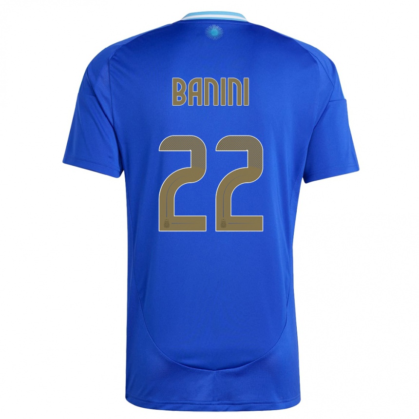 Niño Fútbol Camiseta Argentina Estefania Banini #22 Azul 2ª Equipación 24-26 Argentina