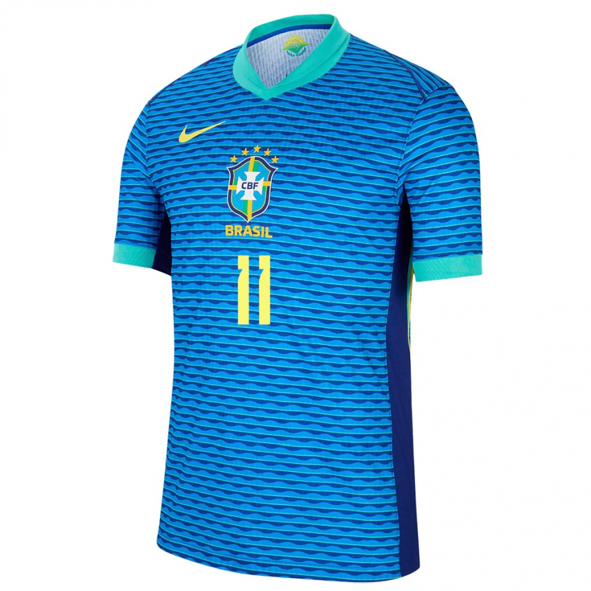 Niño Fútbol Camiseta Brasil Everton Ribeiro #11 Azul 2ª Equipación 24-26 Argentina