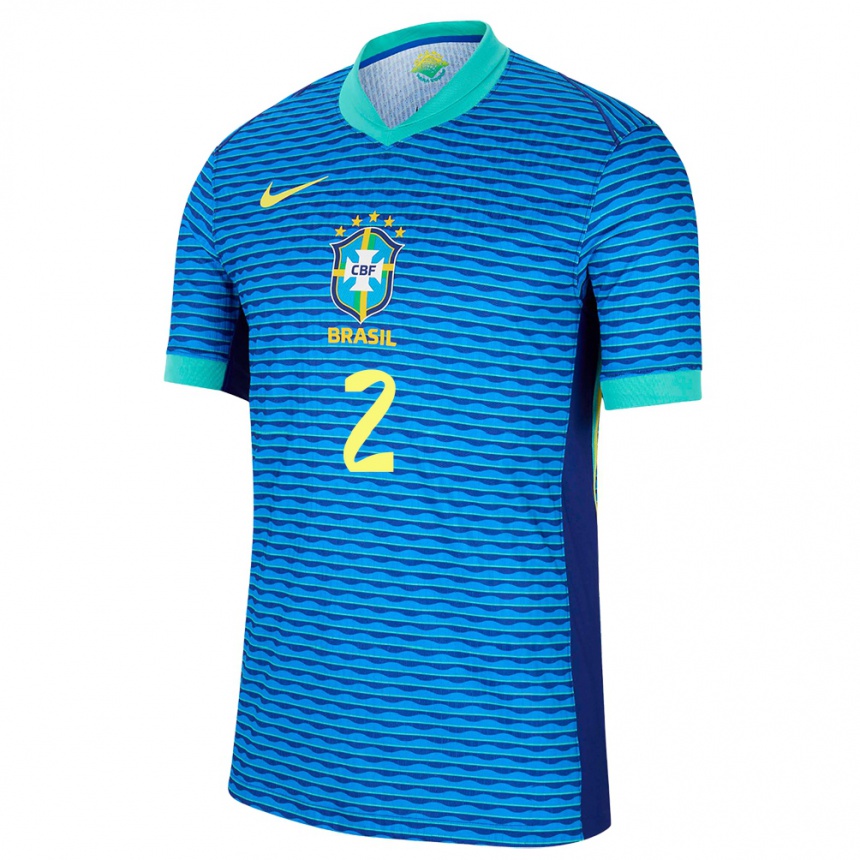 Niño Fútbol Camiseta Brasil Danilo #2 Azul 2ª Equipación 24-26 Argentina