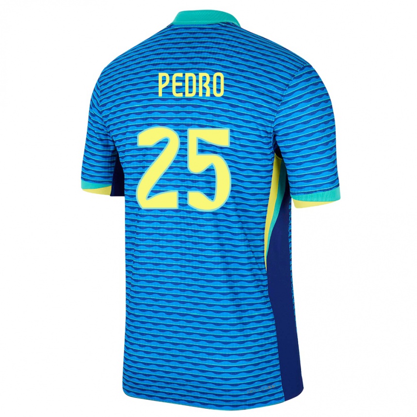 Niño Fútbol Camiseta Brasil Pedro #25 Azul 2ª Equipación 24-26 Argentina