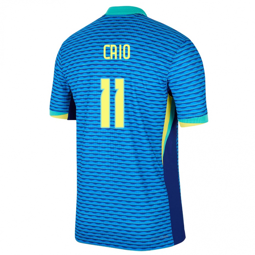 Niño Fútbol Camiseta Brasil Caio #11 Azul 2ª Equipación 24-26 Argentina