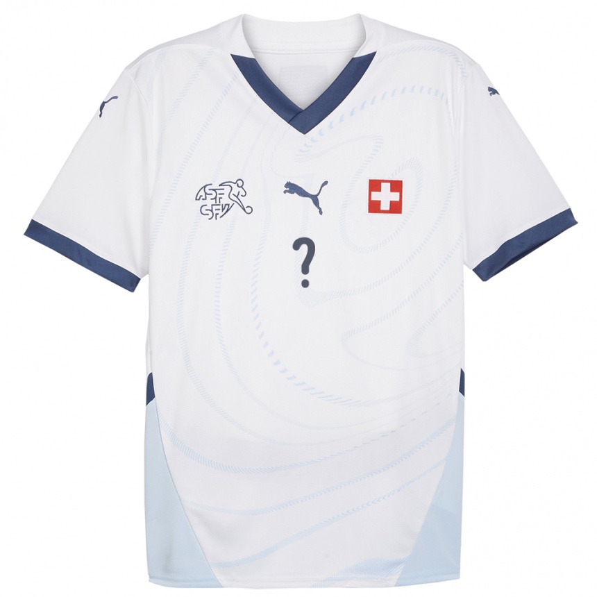 Niño Fútbol Camiseta Suiza Su Nombre #0 Blanco 2ª Equipación 24-26 Argentina