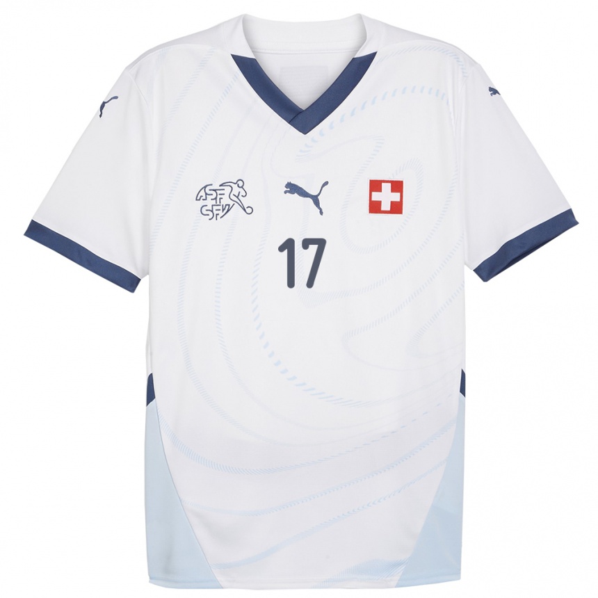 Niño Fútbol Camiseta Suiza Joel Ribeiro #17 Blanco 2ª Equipación 24-26 Argentina