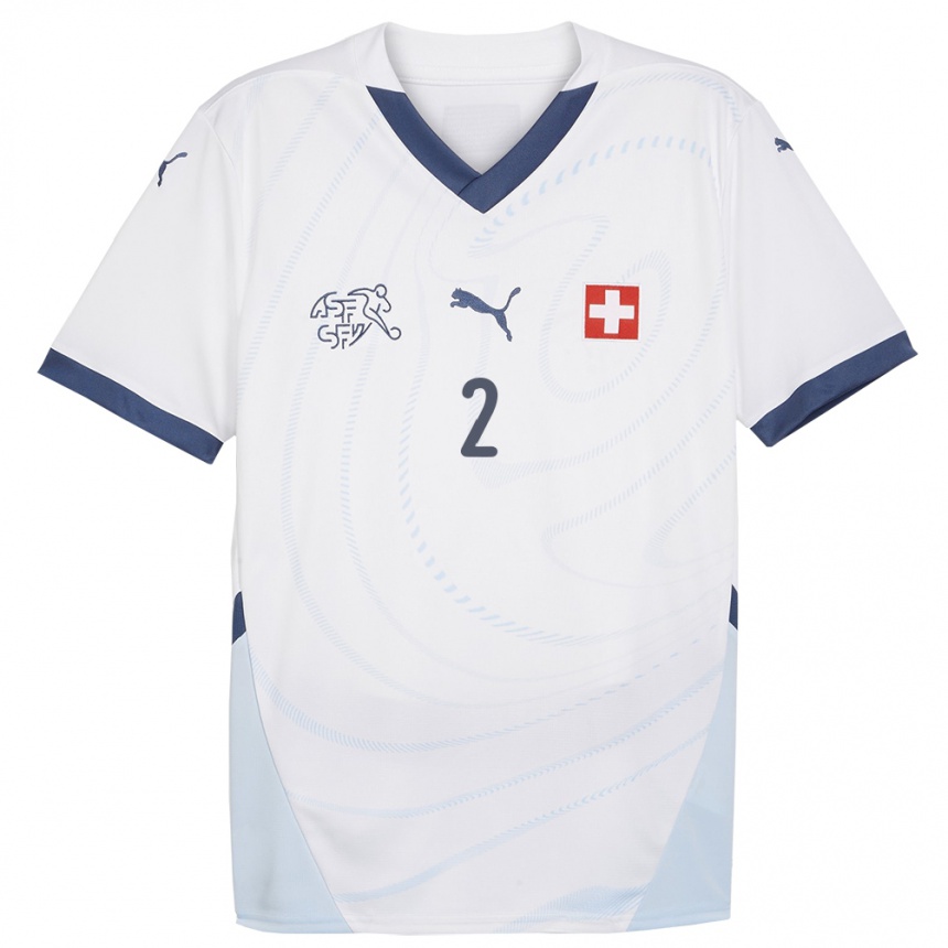 Niño Fútbol Camiseta Suiza Besnik Shala #2 Blanco 2ª Equipación 24-26 Argentina