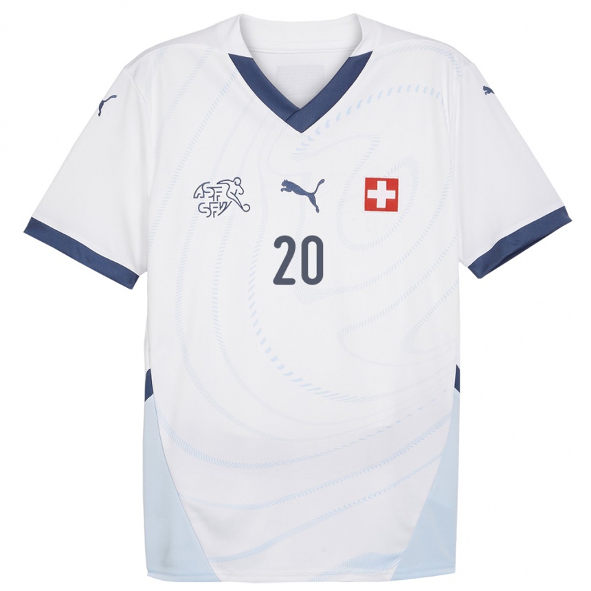 Niño Fútbol Camiseta Suiza Fabienne Humm #20 Blanco 2ª Equipación 24-26 Argentina