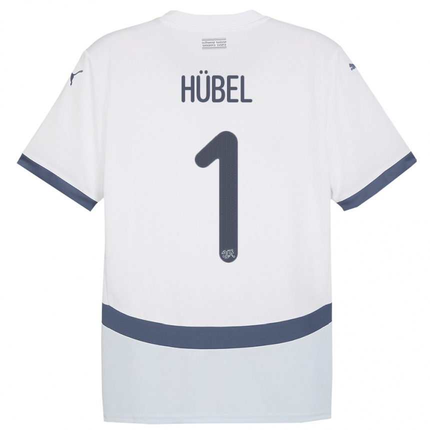 Niño Fútbol Camiseta Suiza Marvin Hubel #1 Blanco 2ª Equipación 24-26 Argentina