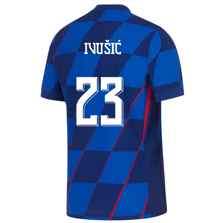 Niño Fútbol Camiseta Croacia Ivica Ivusic #23 Azul 2ª Equipación 24-26 Argentina