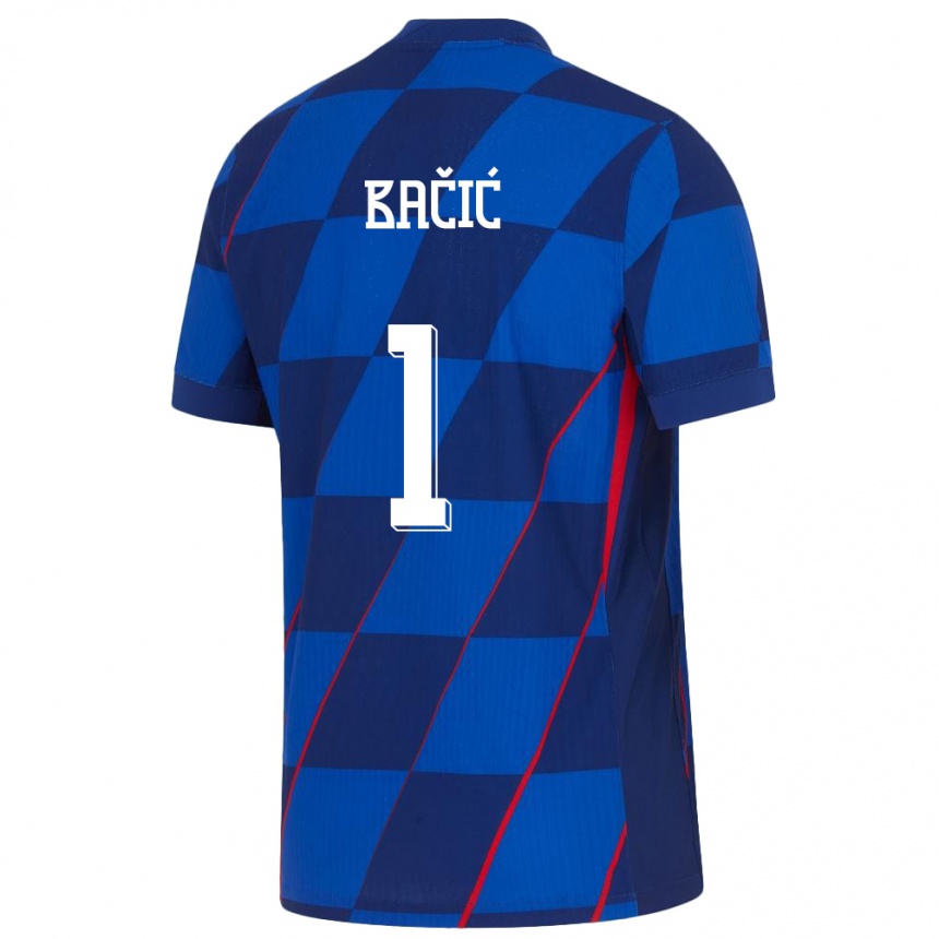 Niño Fútbol Camiseta Croacia Doris Bacic #1 Azul 2ª Equipación 24-26 Argentina