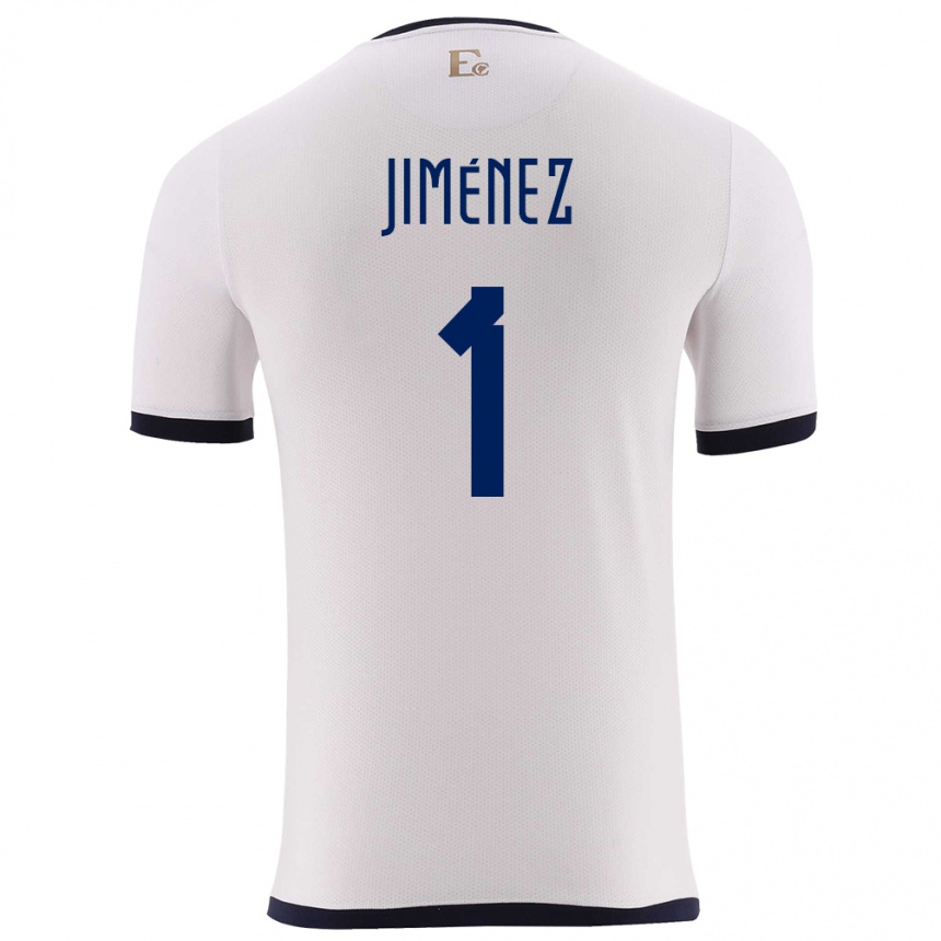 Niño Fútbol Camiseta Ecuador Tony Jimenez #1 Blanco 2ª Equipación 24-26 Argentina