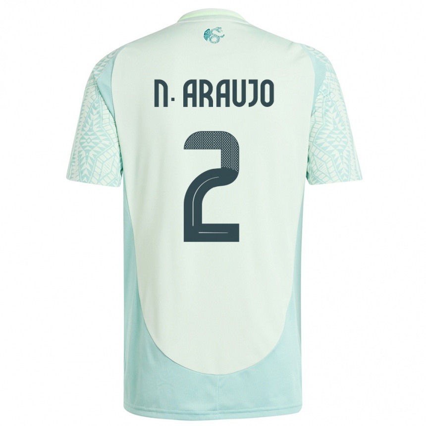 Niño Fútbol Camiseta México Nestor Araujo #2 Lino Verde 2ª Equipación 24-26 Argentina