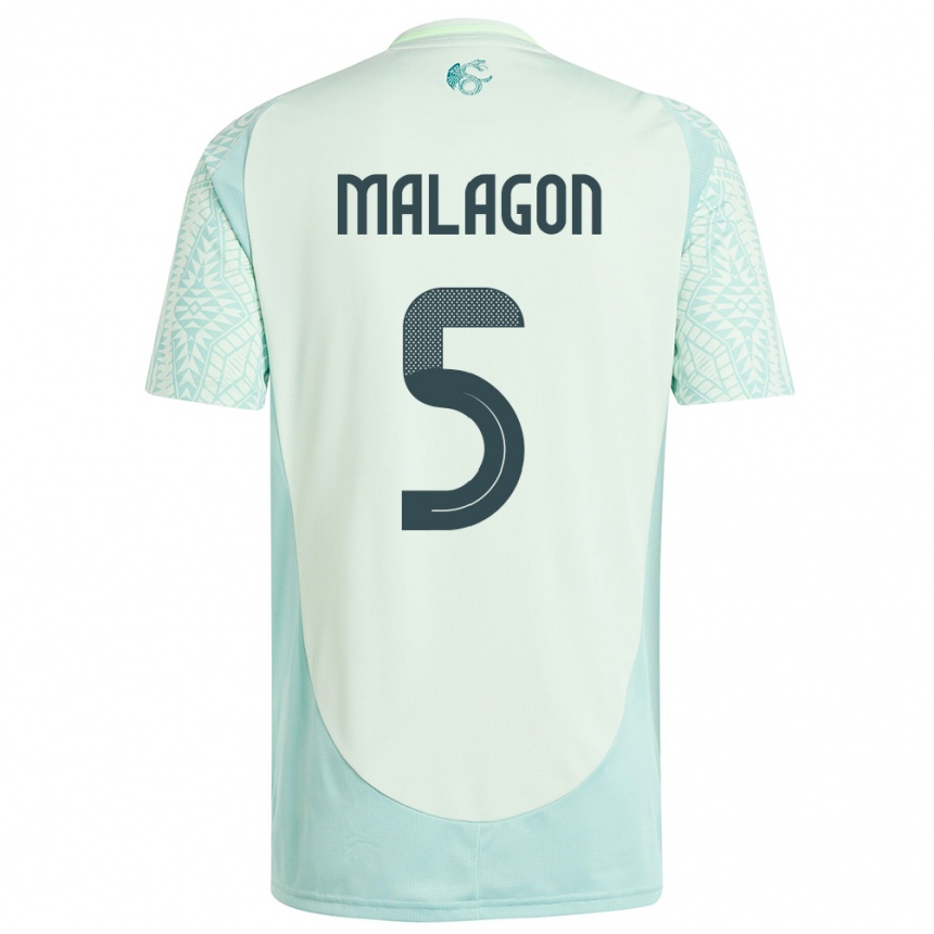 Niño Fútbol Camiseta México Luis Malagon #5 Lino Verde 2ª Equipación 24-26 Argentina