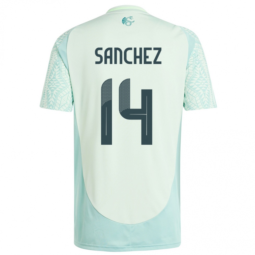 Niño Fútbol Camiseta México Erick Sanchez #14 Lino Verde 2ª Equipación 24-26 Argentina