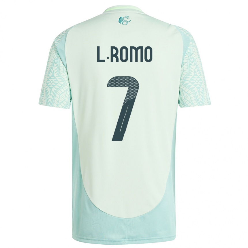 Niño Fútbol Camiseta México Luis Romo #7 Lino Verde 2ª Equipación 24-26 Argentina