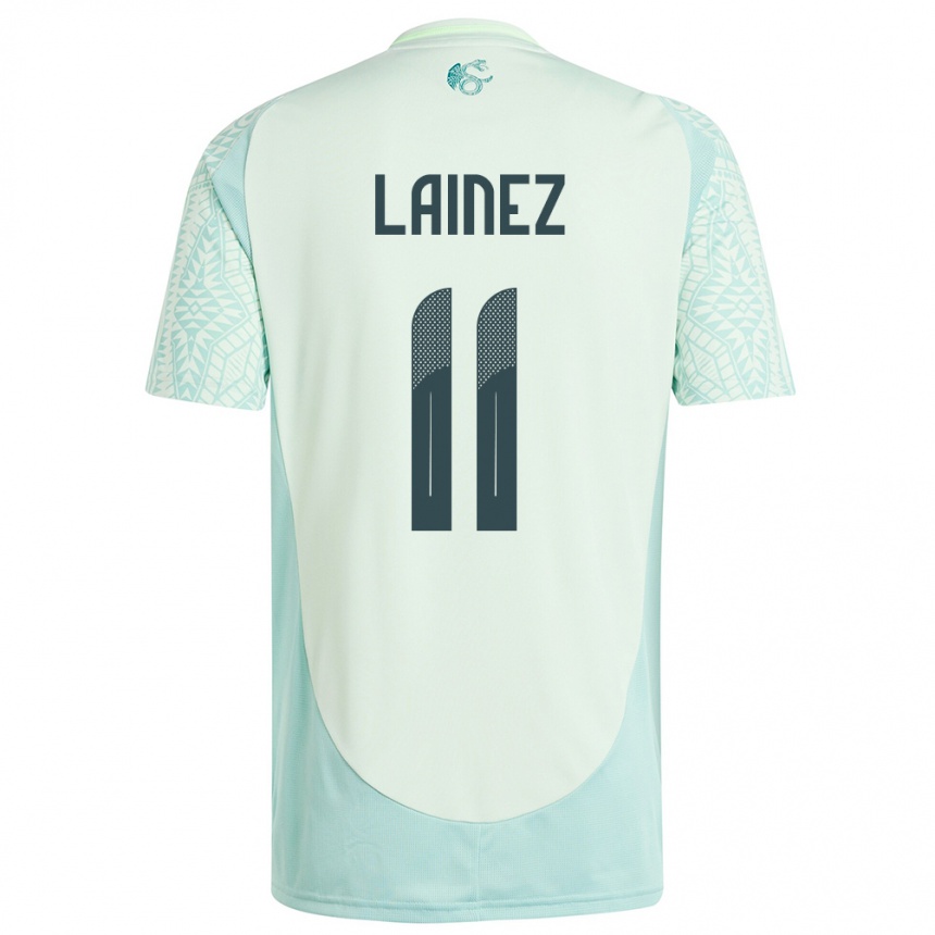 Niño Fútbol Camiseta México Diego Lainez #11 Lino Verde 2ª Equipación 24-26 Argentina