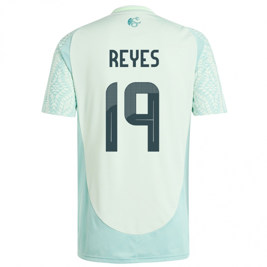 Niño Fútbol Camiseta México Israel Reyes #19 Lino Verde 2ª Equipación 24-26 Argentina