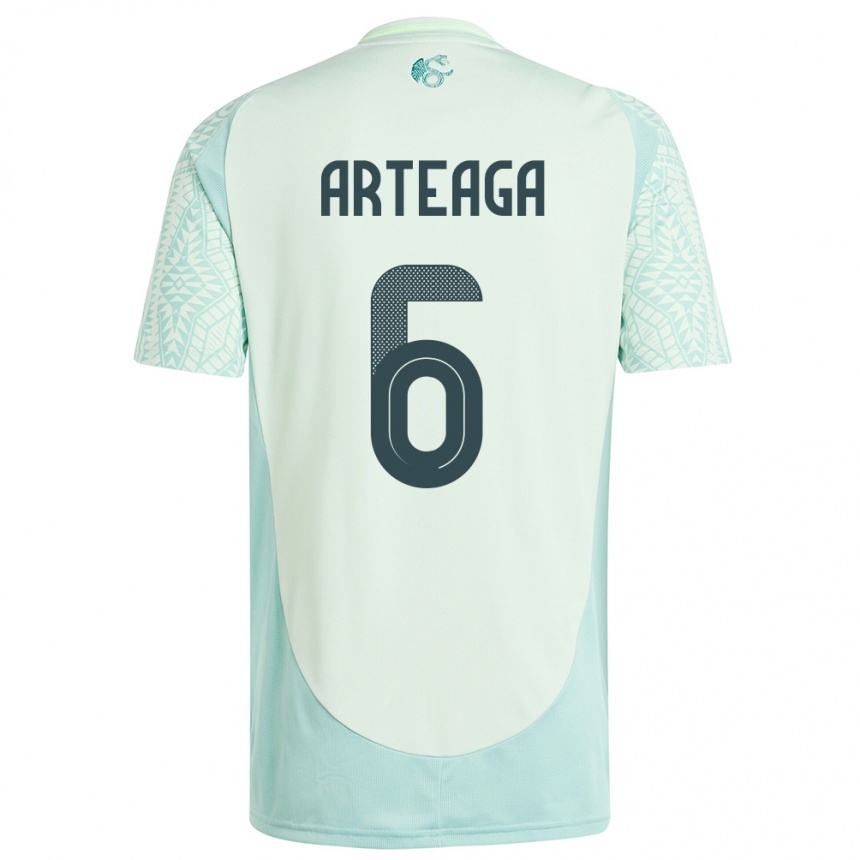 Niño Fútbol Camiseta México Gerardo Arteaga #6 Lino Verde 2ª Equipación 24-26 Argentina