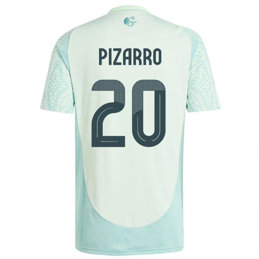 Niño Fútbol Camiseta México Rodolfo Pizarro #20 Lino Verde 2ª Equipación 24-26 Argentina