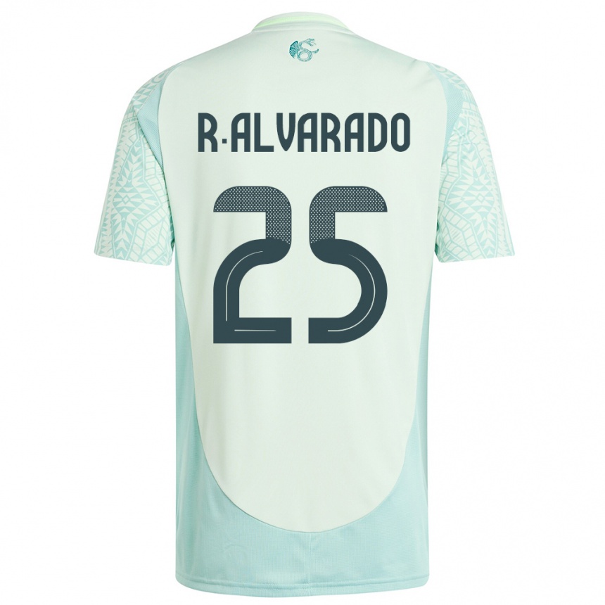 Niño Fútbol Camiseta México Roberto Alvarado #25 Lino Verde 2ª Equipación 24-26 Argentina