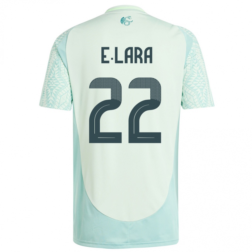 Niño Fútbol Camiseta México Emilio Lara #22 Lino Verde 2ª Equipación 24-26 Argentina