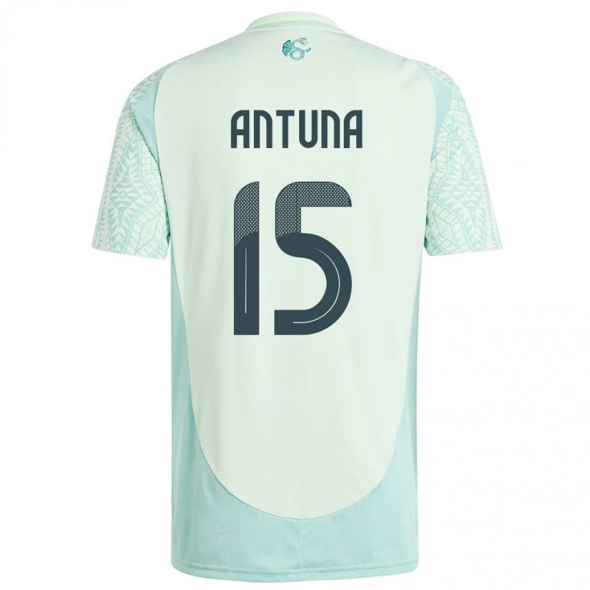 Niño Fútbol Camiseta México Uriel Antuna #15 Lino Verde 2ª Equipación 24-26 Argentina