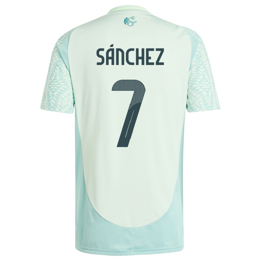 Niño Fútbol Camiseta México Maria Sanchez #7 Lino Verde 2ª Equipación 24-26 Argentina