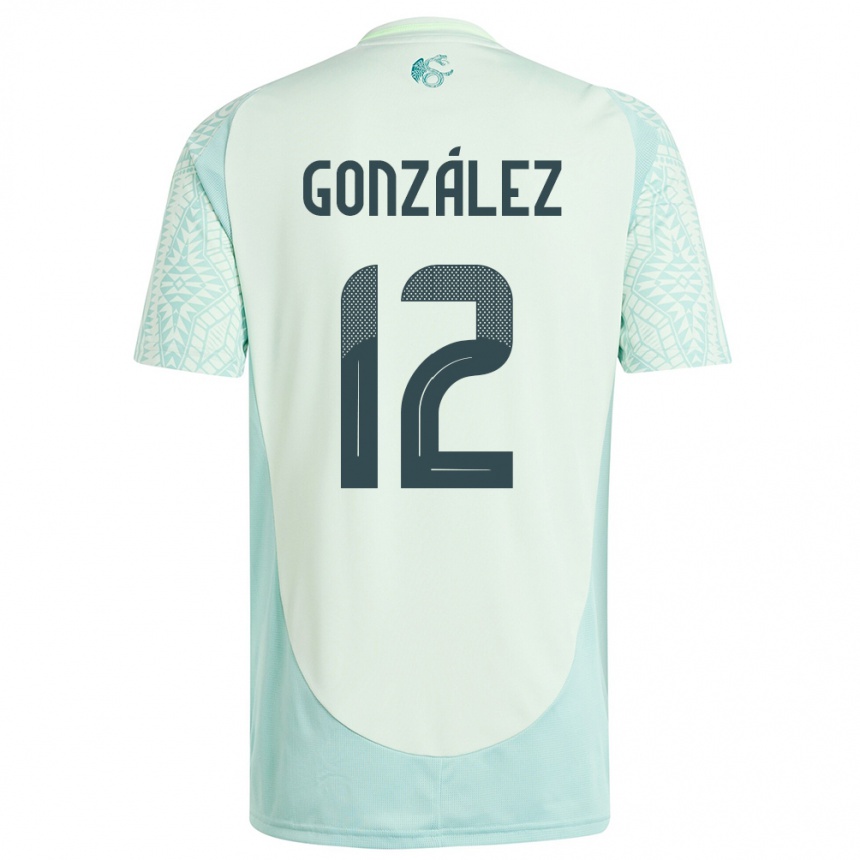 Niño Fútbol Camiseta México Itzel Gonzalez #12 Lino Verde 2ª Equipación 24-26 Argentina