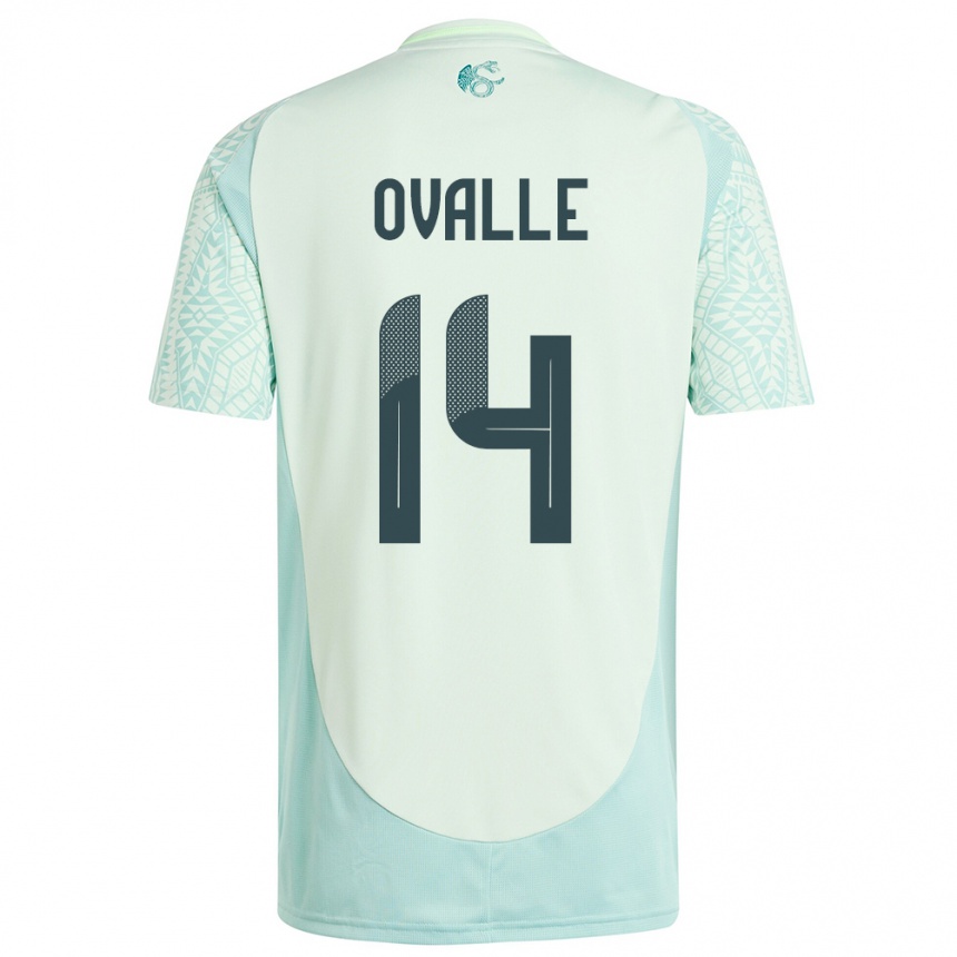 Niño Fútbol Camiseta México Jacqueline Ovalle #14 Lino Verde 2ª Equipación 24-26 Argentina