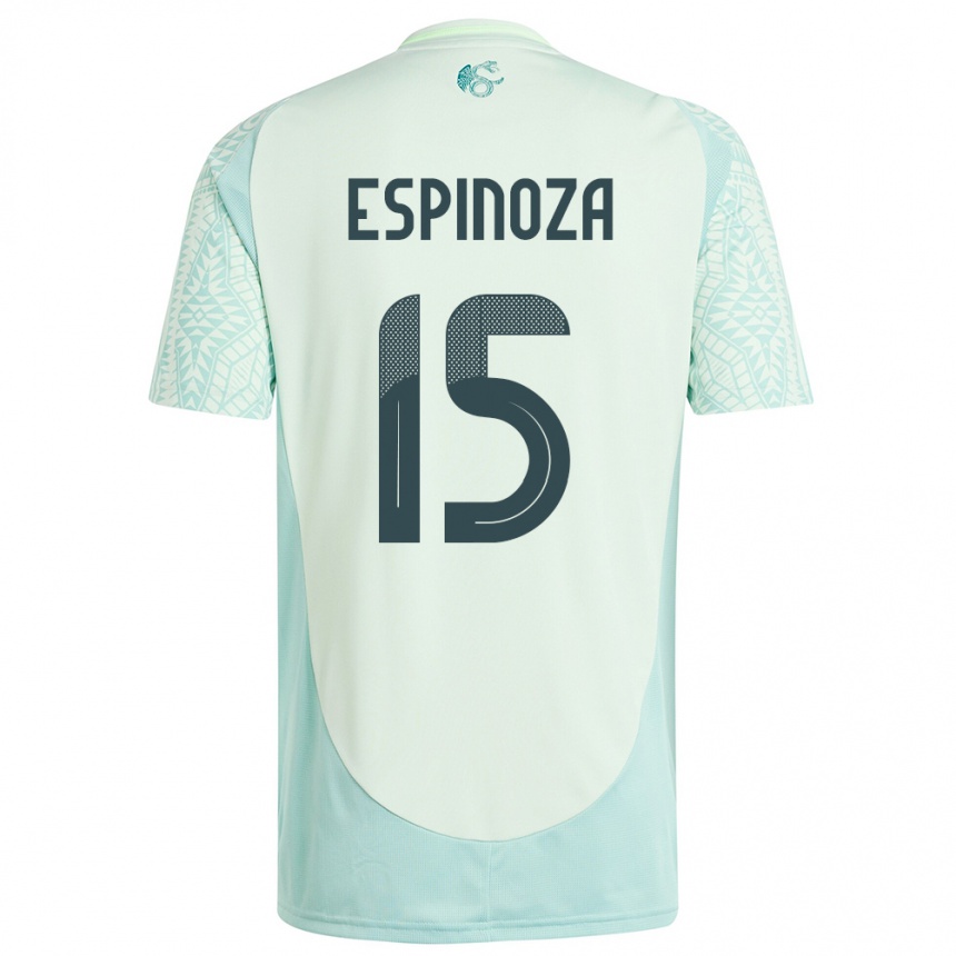 Niño Fútbol Camiseta México Greta Espinoza #15 Lino Verde 2ª Equipación 24-26 Argentina