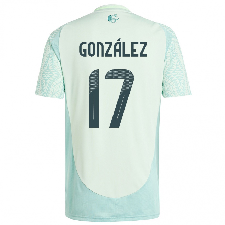 Niño Fútbol Camiseta México Alison Gonzalez #17 Lino Verde 2ª Equipación 24-26 Argentina