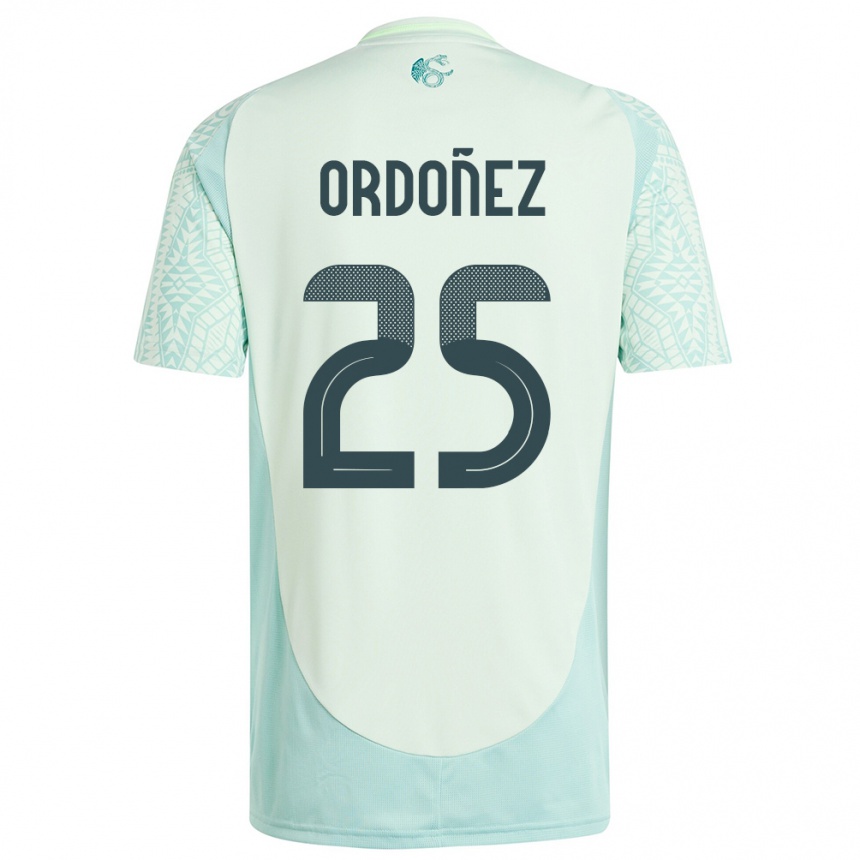 Niño Fútbol Camiseta México Diana Ordonez #25 Lino Verde 2ª Equipación 24-26 Argentina