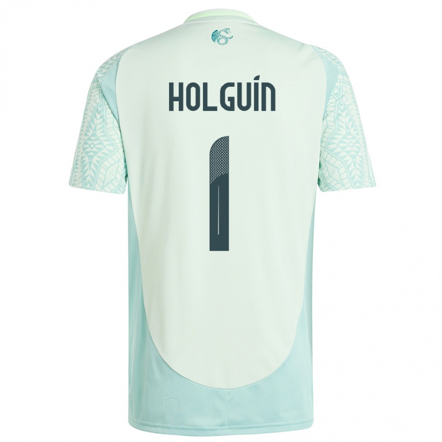 Niño Fútbol Camiseta México Hector Holguin #1 Lino Verde 2ª Equipación 24-26 Argentina