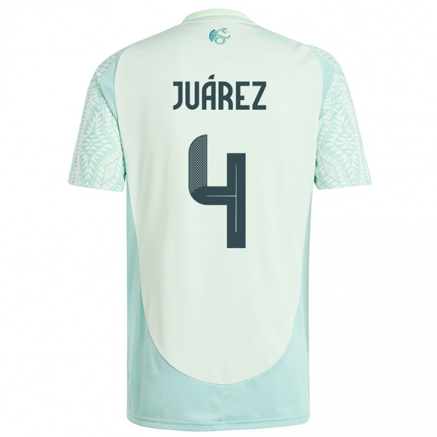 Niño Fútbol Camiseta México Ramon Juarez #4 Lino Verde 2ª Equipación 24-26 Argentina