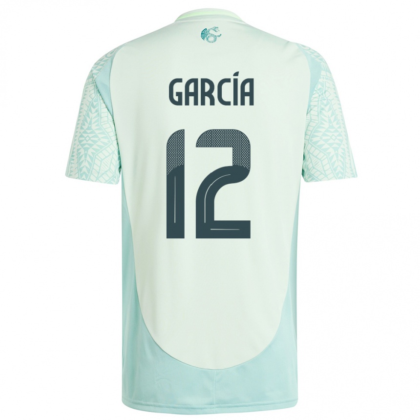 Niño Fútbol Camiseta México Eduardo Garcia #12 Lino Verde 2ª Equipación 24-26 Argentina